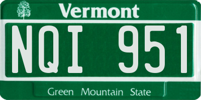 VT license plate NQI951