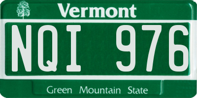 VT license plate NQI976