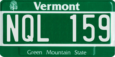VT license plate NQL159