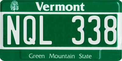 VT license plate NQL338