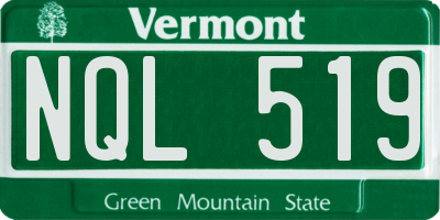VT license plate NQL519