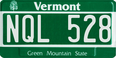 VT license plate NQL528