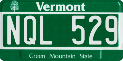 VT license plate NQL529