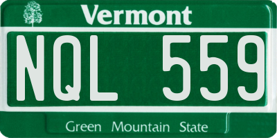 VT license plate NQL559