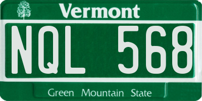 VT license plate NQL568