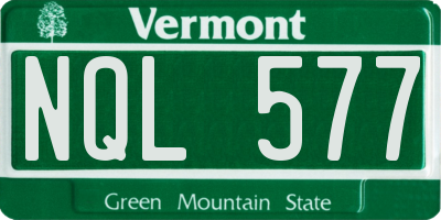 VT license plate NQL577