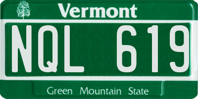 VT license plate NQL619