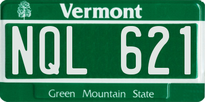 VT license plate NQL621