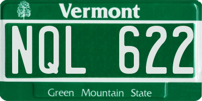 VT license plate NQL622