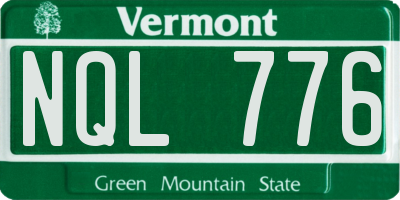 VT license plate NQL776
