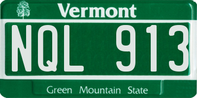 VT license plate NQL913