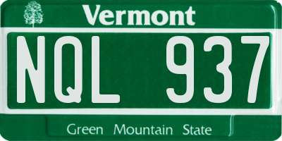 VT license plate NQL937