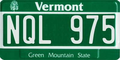 VT license plate NQL975