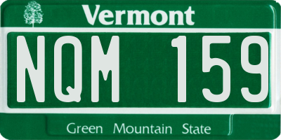 VT license plate NQM159