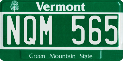 VT license plate NQM565
