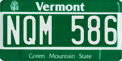 VT license plate NQM586