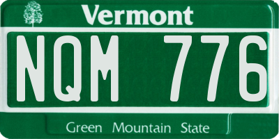 VT license plate NQM776