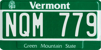 VT license plate NQM779