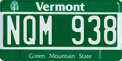 VT license plate NQM938