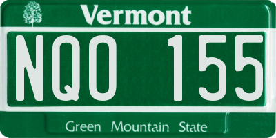 VT license plate NQO155