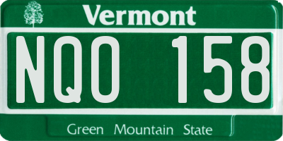 VT license plate NQO158