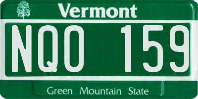 VT license plate NQO159