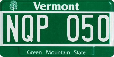 VT license plate NQP050
