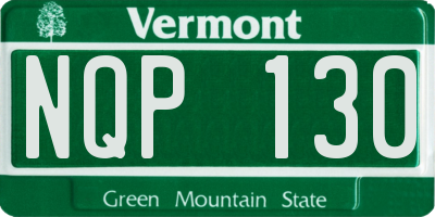 VT license plate NQP130