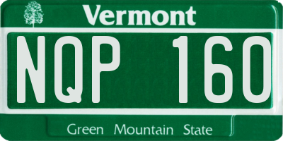 VT license plate NQP160
