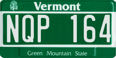 VT license plate NQP164