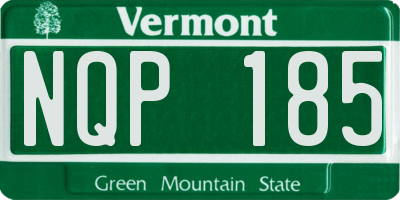 VT license plate NQP185
