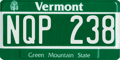 VT license plate NQP238