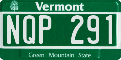 VT license plate NQP291