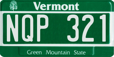 VT license plate NQP321