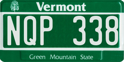 VT license plate NQP338