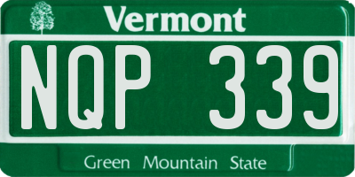 VT license plate NQP339