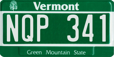 VT license plate NQP341