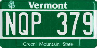 VT license plate NQP379
