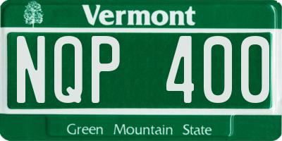 VT license plate NQP400