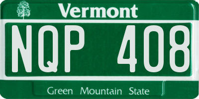 VT license plate NQP408
