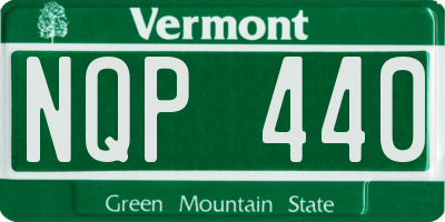 VT license plate NQP440