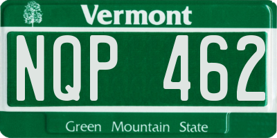 VT license plate NQP462