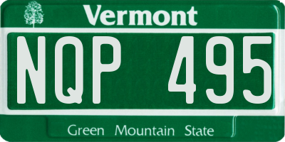 VT license plate NQP495