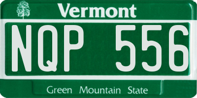 VT license plate NQP556