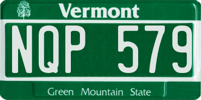 VT license plate NQP579