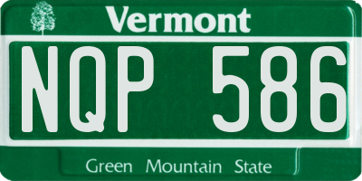 VT license plate NQP586