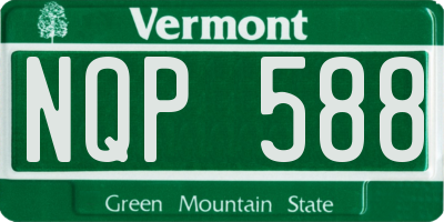 VT license plate NQP588