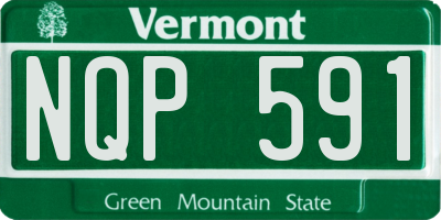 VT license plate NQP591