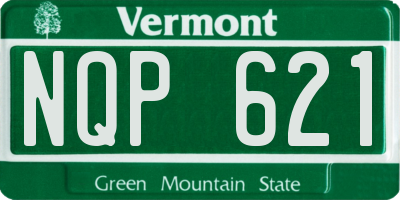 VT license plate NQP621