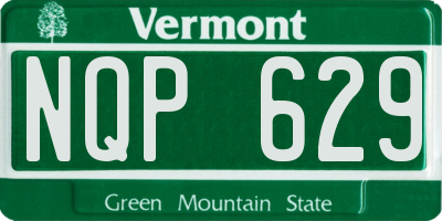 VT license plate NQP629